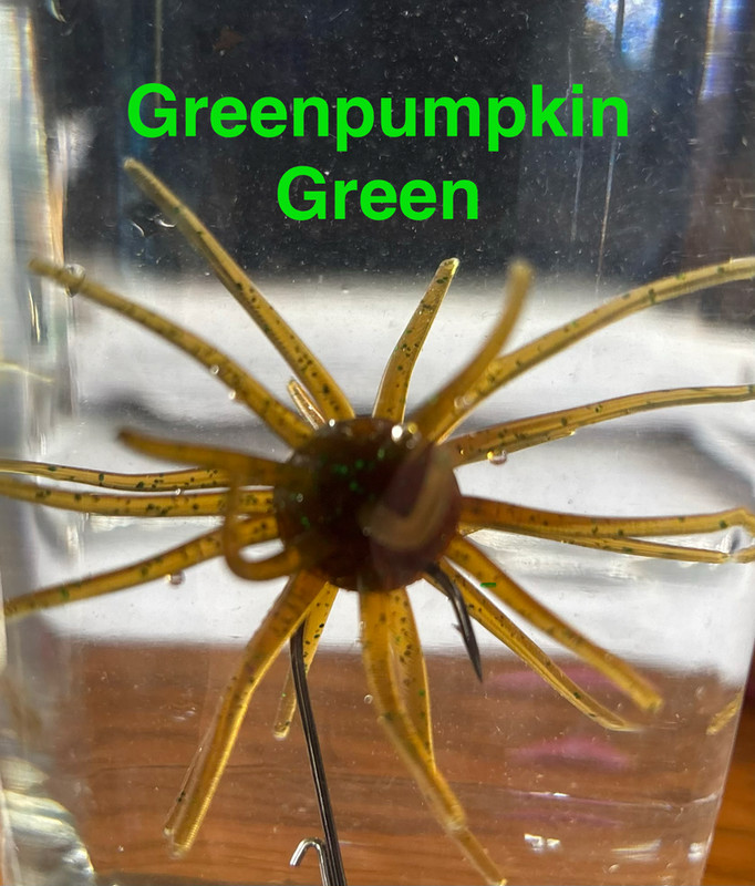 Queen Tackle Porcupine Balls in Greenpumpkin Green